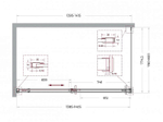 Душевой уголок BelBagno SOFT_CLOSE-1-AH-1 140х80 стекло прозрачное/профиль хром