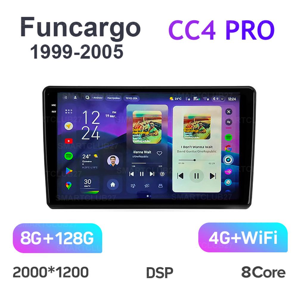 Teyes CC4 Pro 9" для Toyota Funcargo 1999-2005