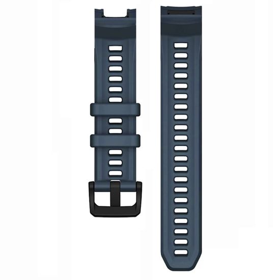 Ремешок для Garmin Instinct 3 (45) силиконовый ширина 22 мм оригинальное крепление (Синий гранит)