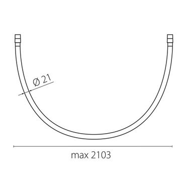 Светильник гибкий 2м 20W 4000K 270747 чёрный Due Hermes Lightstar