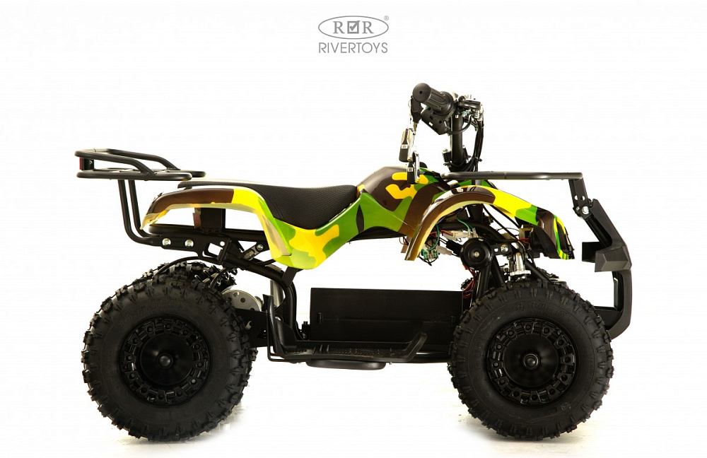 Детский электроквадроцикл RiverToys ANRI желтый камуфляж