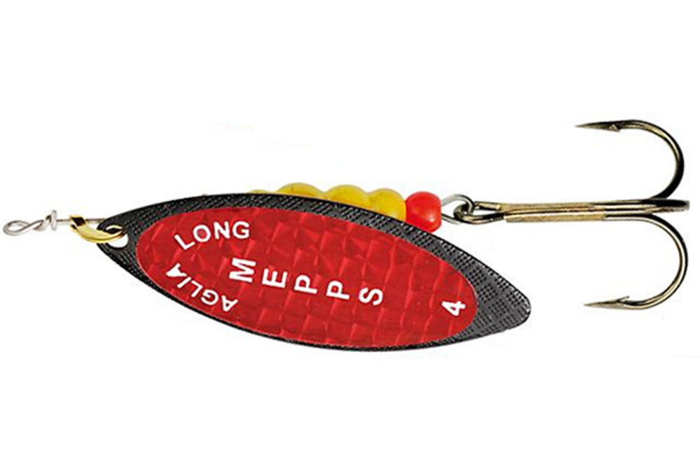 Блесна вращающаяся Mepps AGLIA LONG REDBO, 4, Black