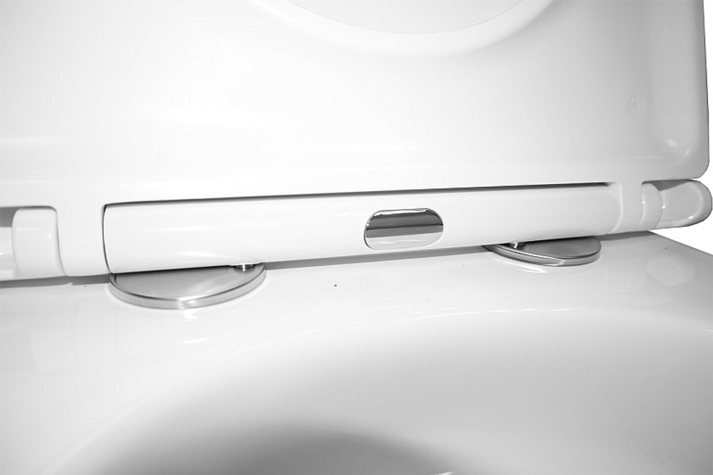 Унитаз подвесной Azario Teramo 340х490х350 безободковый, система слива "Скрытое торнадо", в комплекте с сиденьем микролифт (AZ-0052-UQ3)