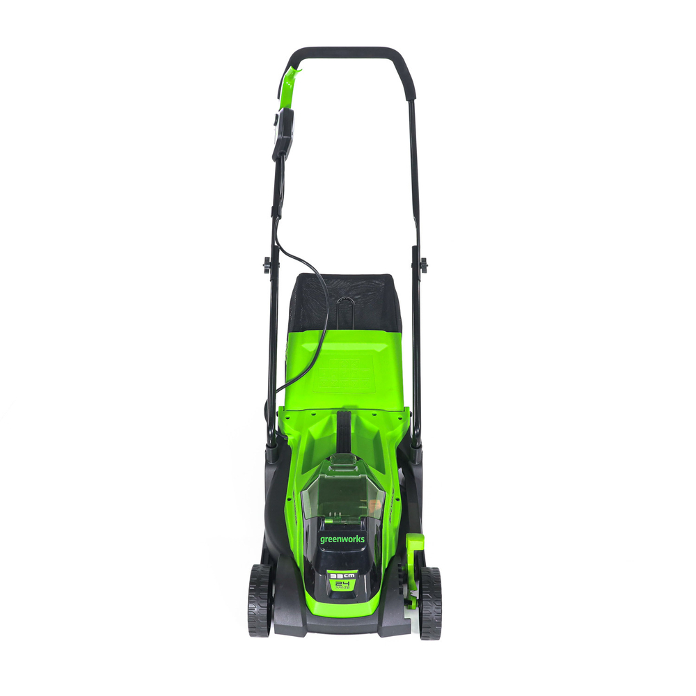 Газонокосилка аккумуляторная Greenworks GD24LM33, 24V, 33 см, бесщеточная, с 1хАКБ 2Ач и ЗУ