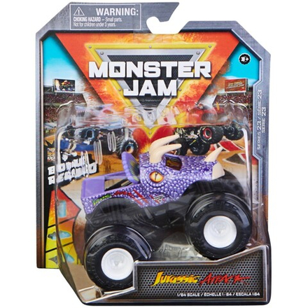 Spin Master Monster Jam — Супервнедорожный грузовик Jurassic Attack в масштабе 1:64 20133738 / артикул   58701 6044941 20133738  / GTIN 778988553480