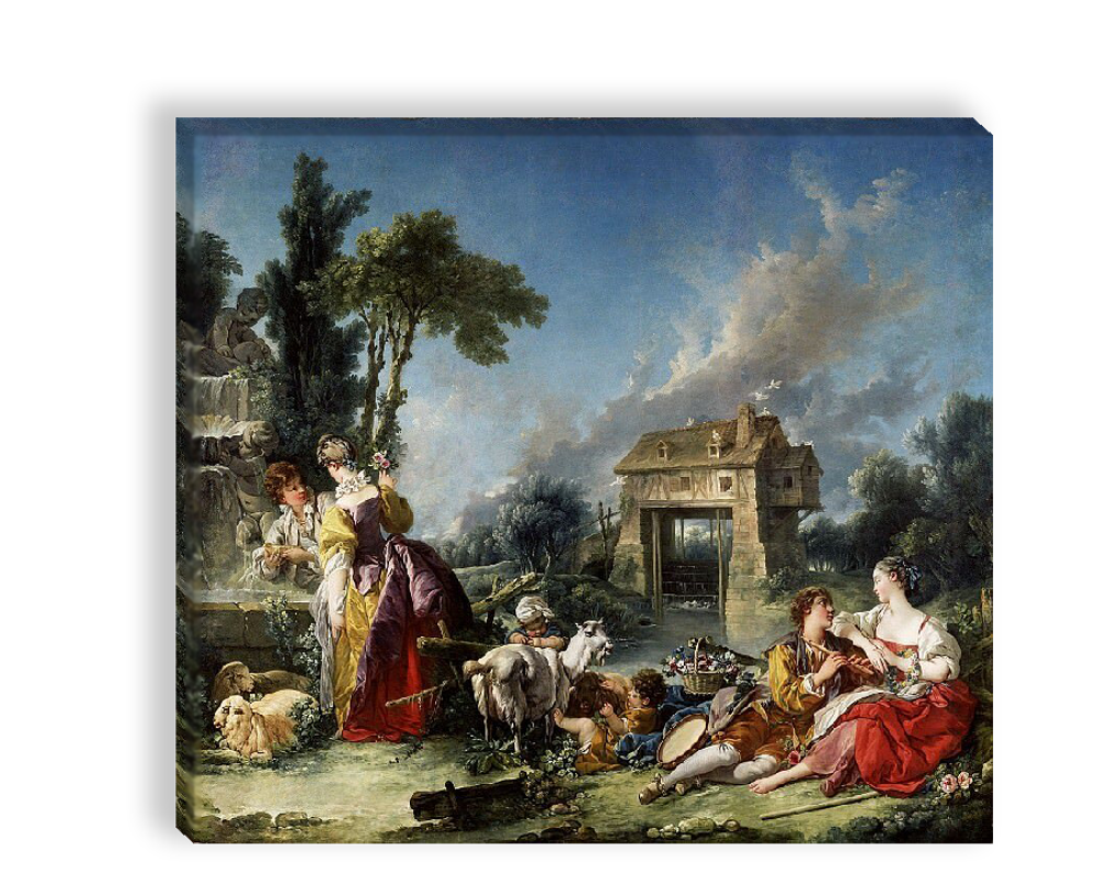 "Фонтан любви", Буше, Франсуа, картина (репродукция)