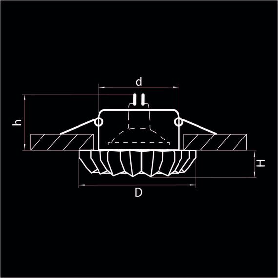 Встраиваемый светильник Lightstar Solo Ray 002120