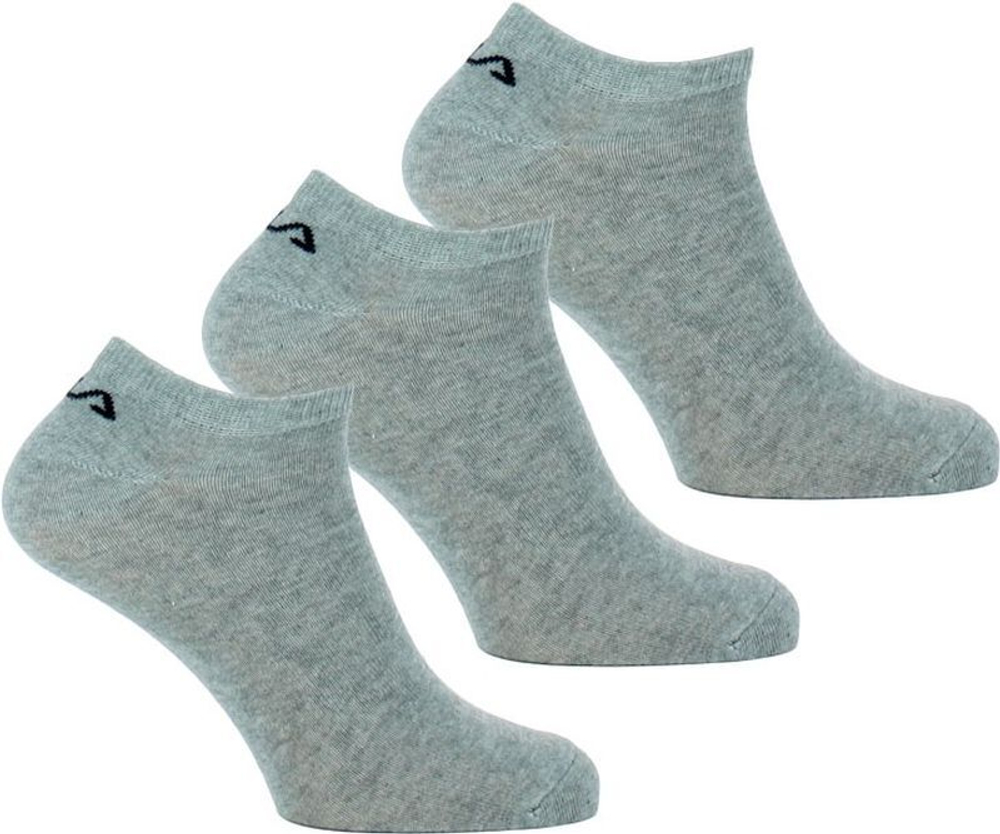 Теннисные носки Fila Invisible Socks 3P - серый