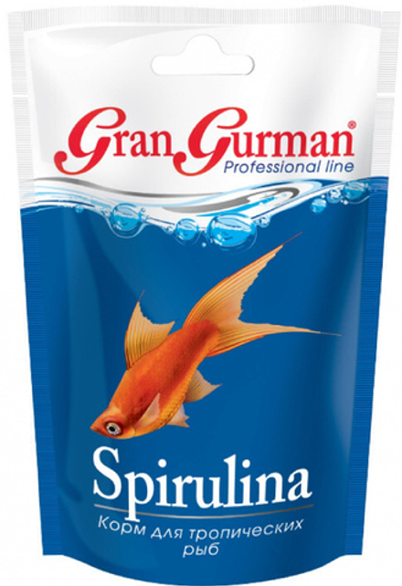 Gran Gurman, корм для тропических рыб "Spirulina", 30 г