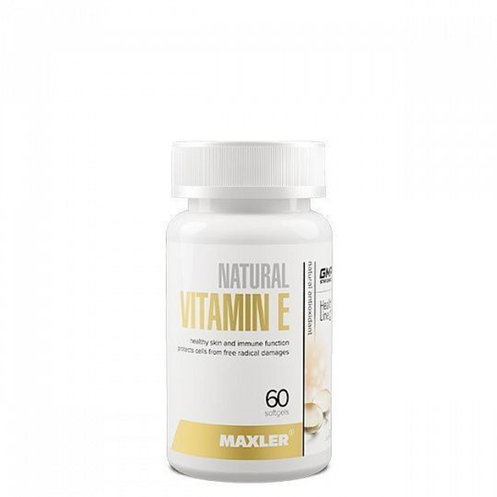 Vitamin E Natural 60 капс. (Maxler)