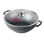 Казан алюминий, антиприг, 8 л, Гранит, с крыш, Горница, кн4302аг