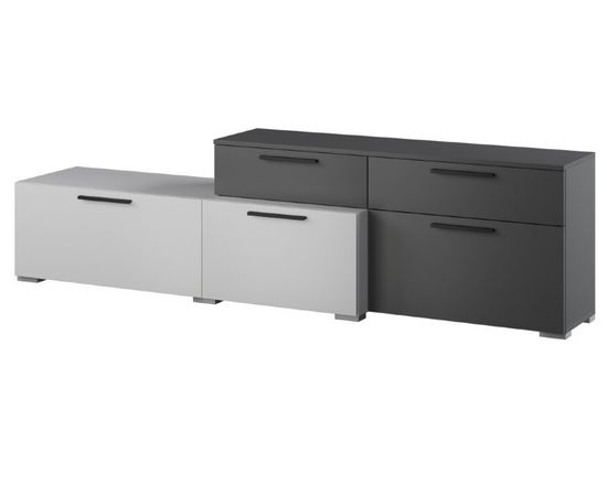 Тумба-ТВ АЛЬБЕРО графит серый