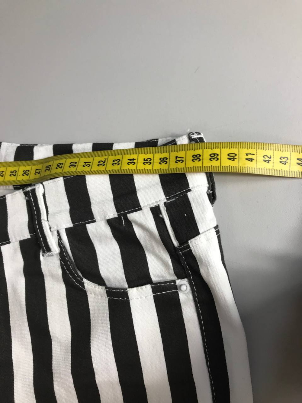 Джинсы полосатые, визуально 42 размер