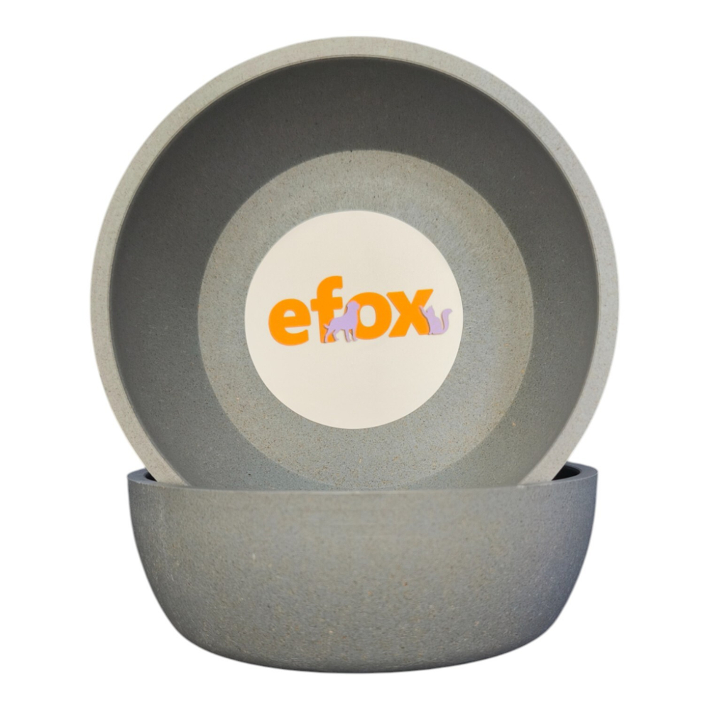 Миска "efox" LUNA для питомцев из бамбука, форма чаша