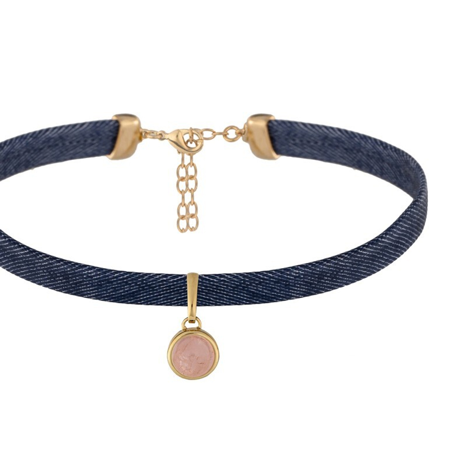 Чокер Possebon Quartz Rose B0113.9 R/G