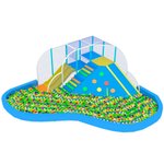 Лабиринт-скалодром для малышей «Айсберг» 50 м² (7,75*7,45*2.5м)