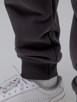 Костюм мужской спортивный на молнии (без начеса). Графит