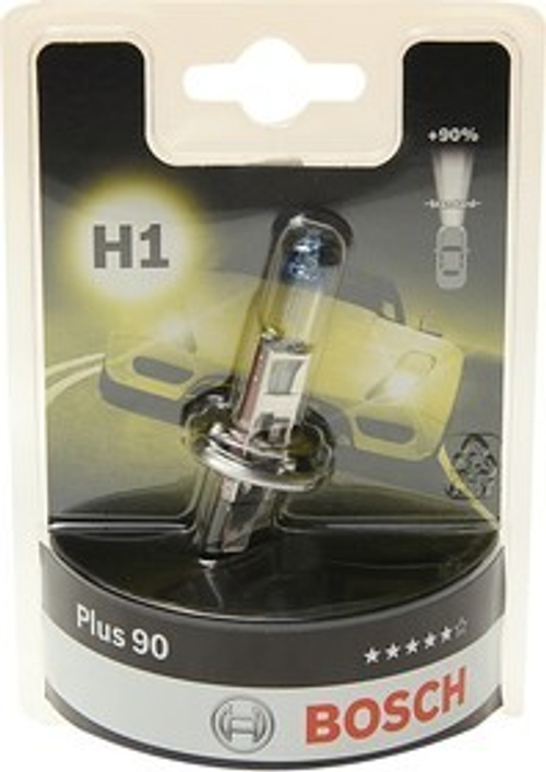 Автолампа 12V H1 55W Bosch +90% блистер