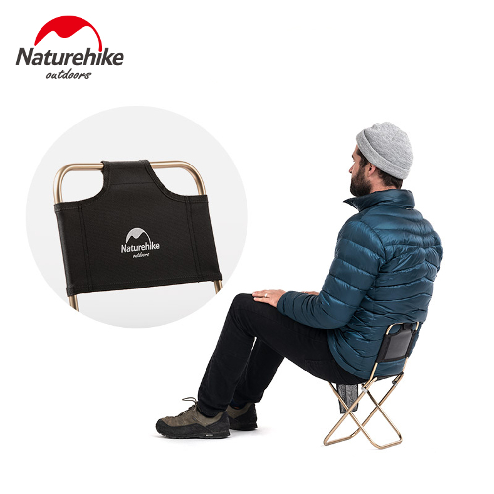 Стул складной Naturehike Yamami L03 со спинкой, черный (NH18M001-Z)