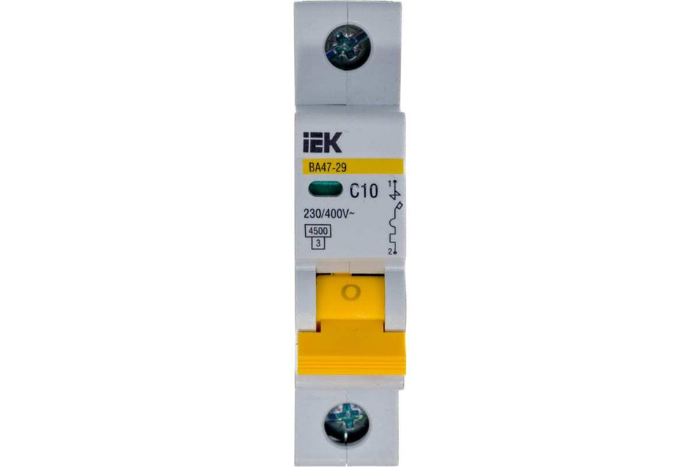 Автоматический выключатель ВА47-29 1Р 10А 4,5кА С IEK