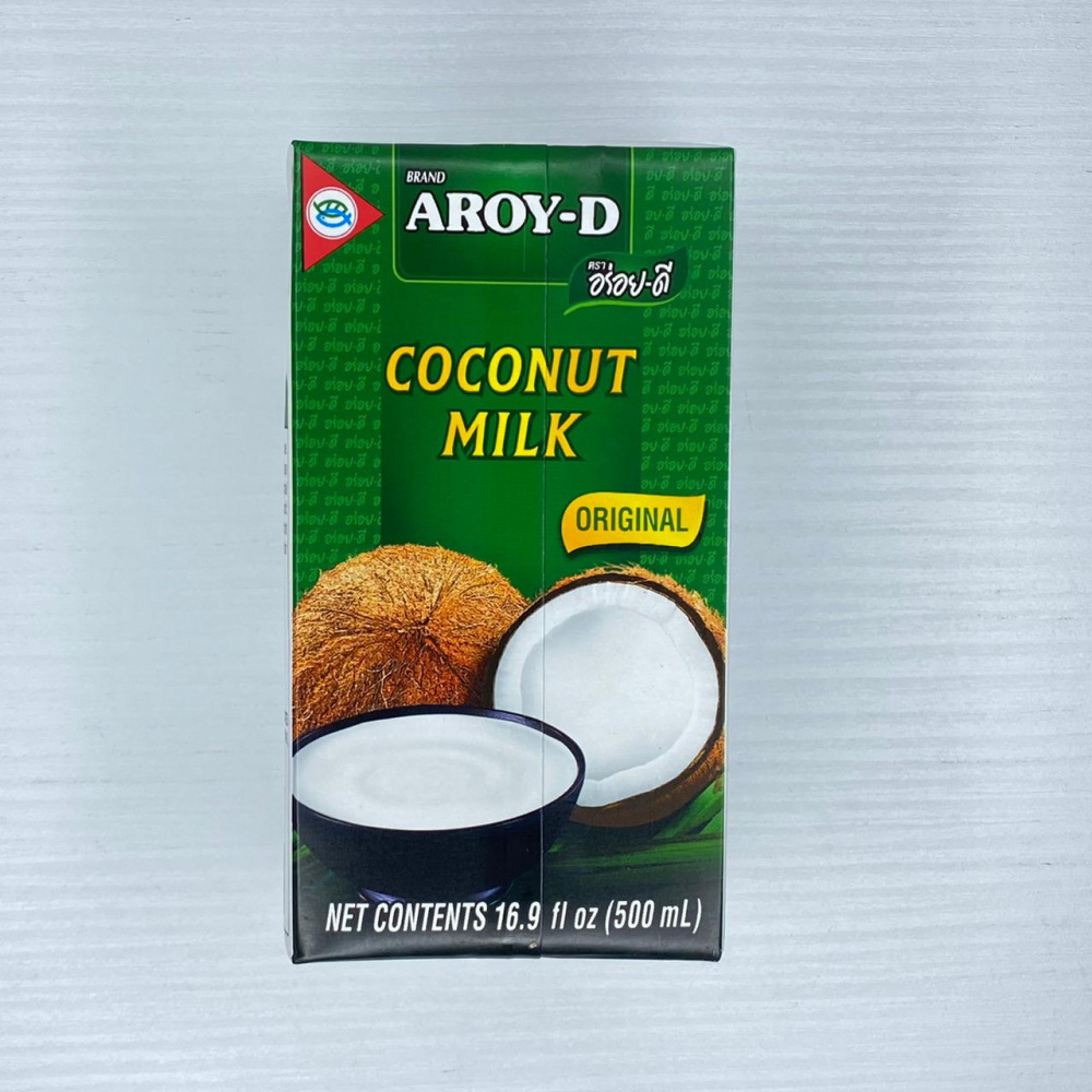 Молоко Кокосовое 400 мл AROY-D, ж/б, Тайланд, 1 шт
