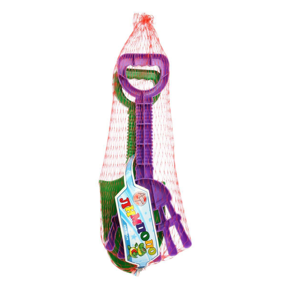 Песочный набор №5 совок, грабли (АлексТойз)