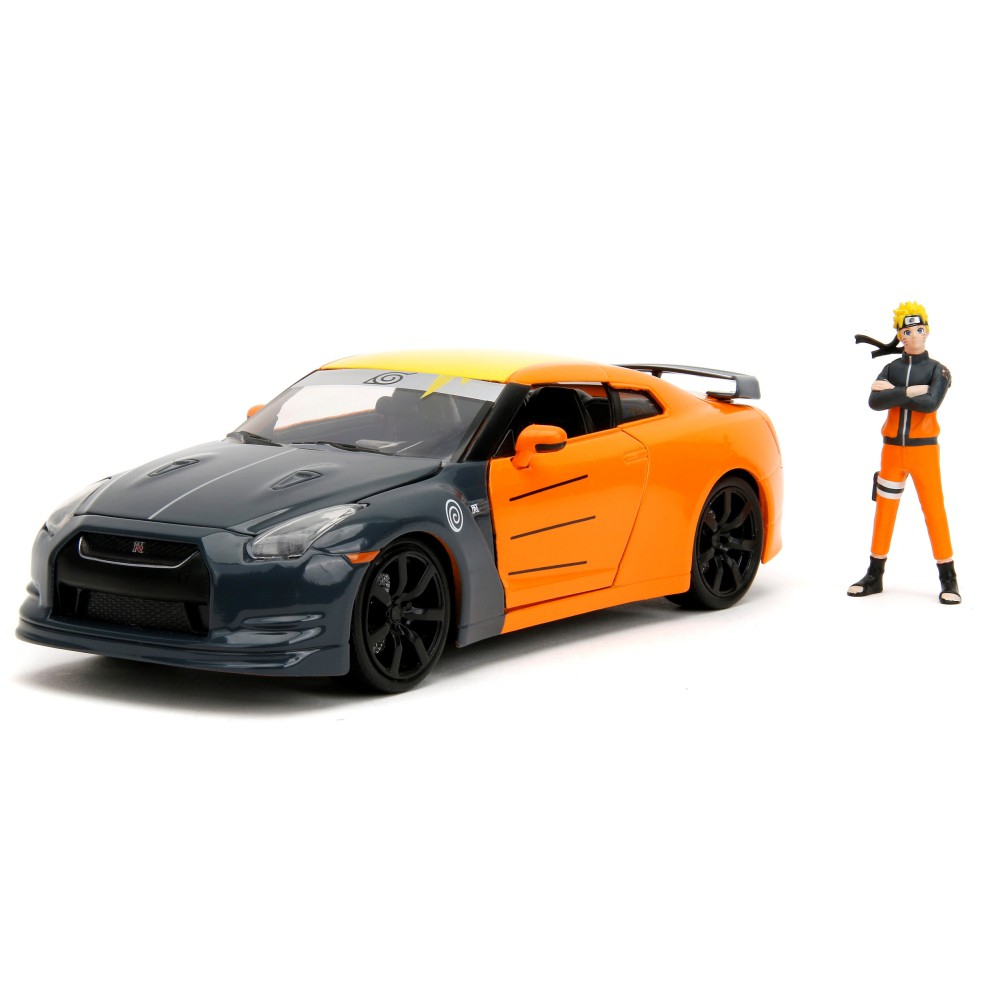 Jada Naruto - Металлическая машина 2009 Nissan GT-R + фигурка Наруто Узумаки 3255054