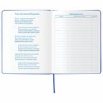 Дневник 1-11 класс 48 л., обложка кожзам (твердая), термотиснение, BRAUBERG "VIENNA", синий, 105961