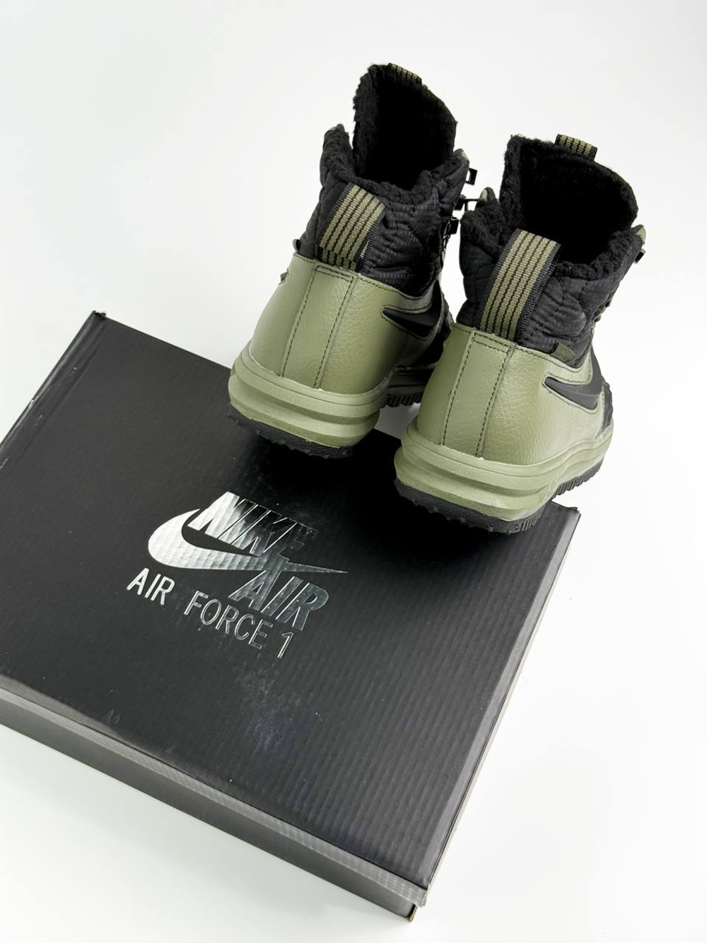 Кроссовки Nike LF 1 Duckboot на меху #B23 (зел.)