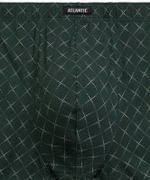 Мужские трусы шорты Atlantic, набор из 3 шт., хлопок, тёмно-синие + серый меланж + зеленые, 3MH-216