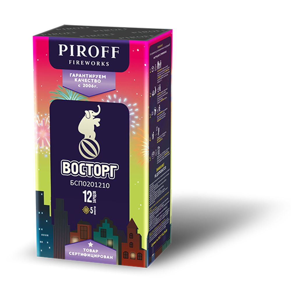 Батарея салютов PIROFF &quot;ВОСТОРГ&quot;