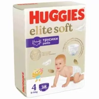 Подгузники-трусики Huggies Elite Soft 4 9-14кг 38шт