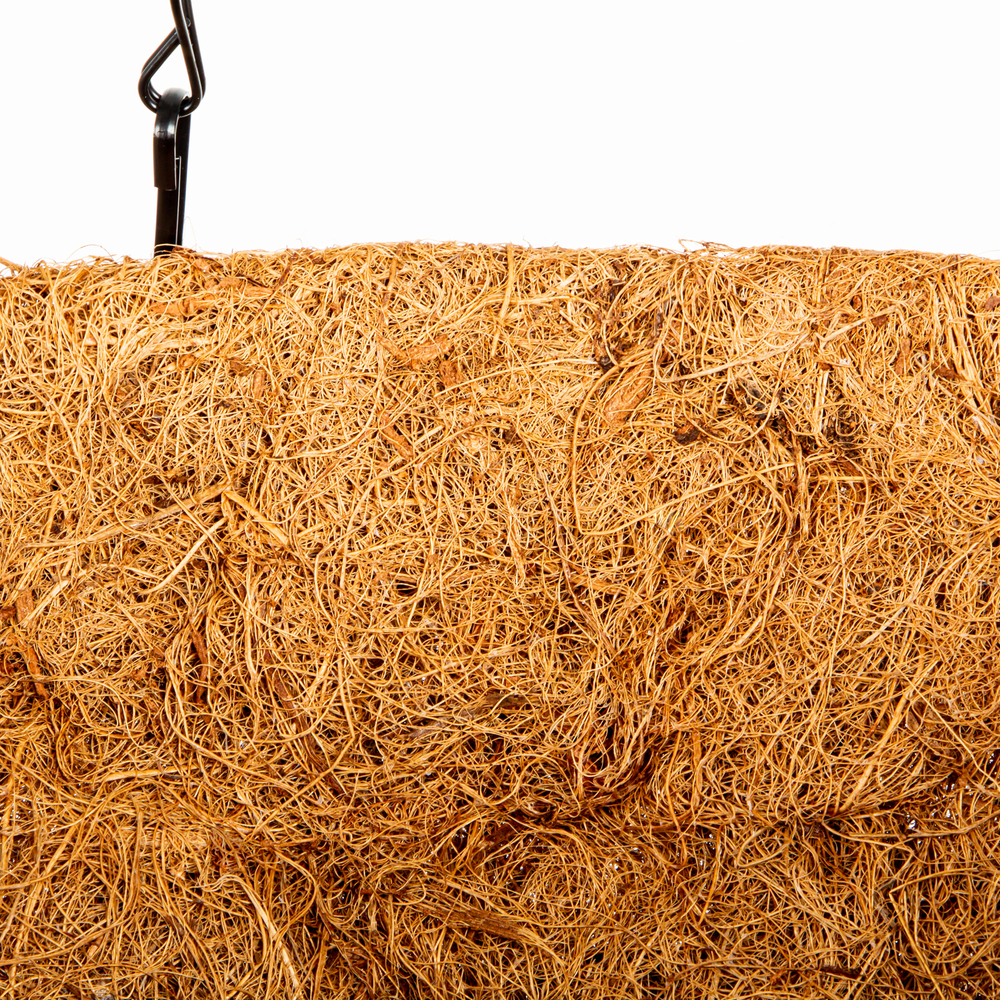 Кашпо подвесное с вкладышем из коковиты, полукруглое D 35 Palisad