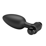 Черная анальная вибропробка 11,8см Pretty Love Vibra Butt Plug BI-040107