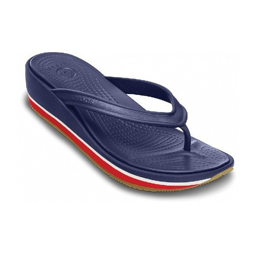 Сандалии Women’s Crocs Retro Flip Wedge Nautical Navy / Red