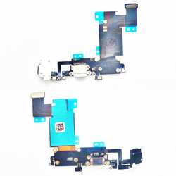 Шлейф для Apple iPhone 6S Plus на системный разъем + микрофон Белый