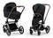Детская коляска Cybex Priam IV 2 в 1 Deep Black шасси Chrome