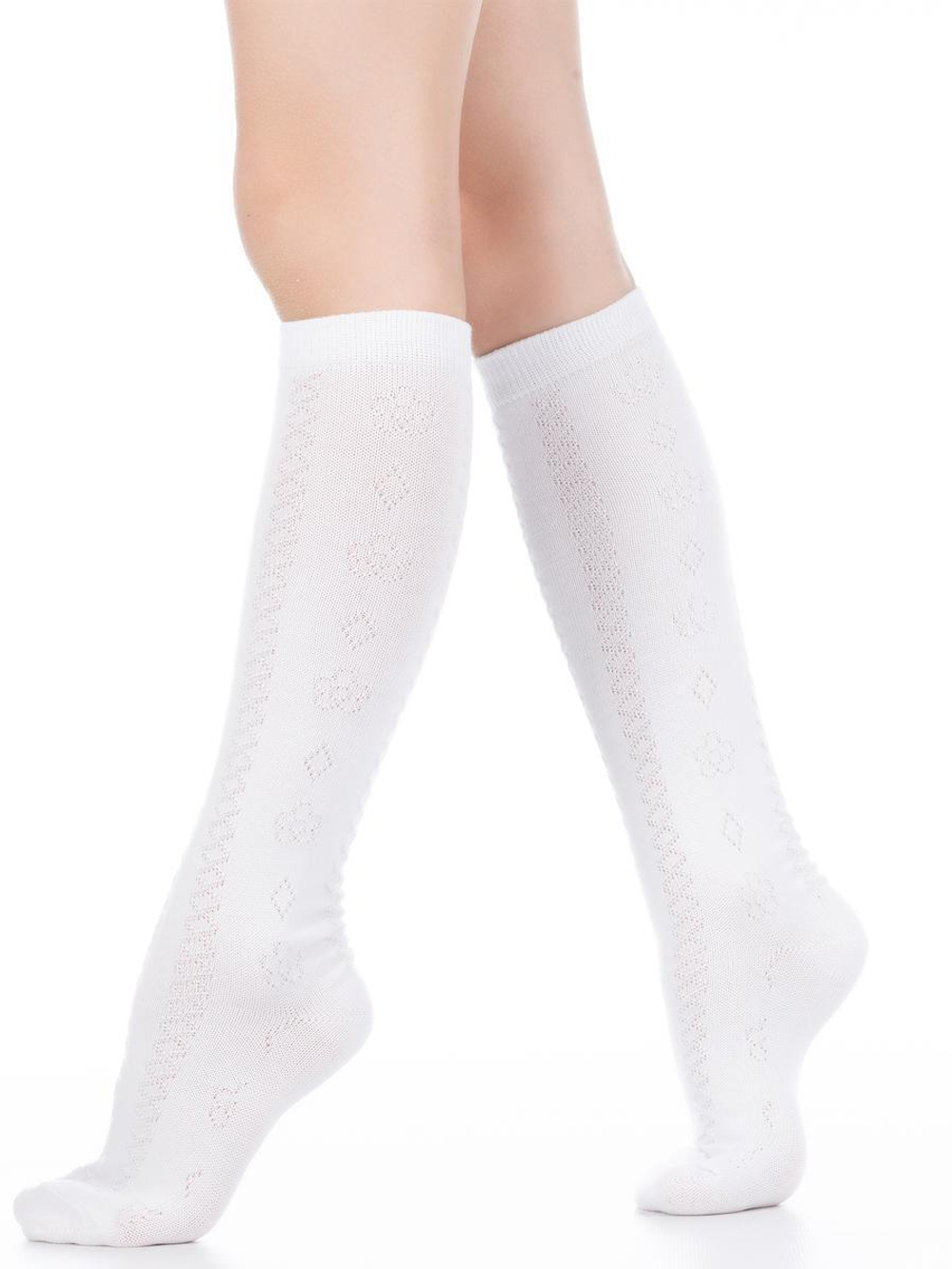 Гольфы для девочек Д-39 16р белый (Фаза)