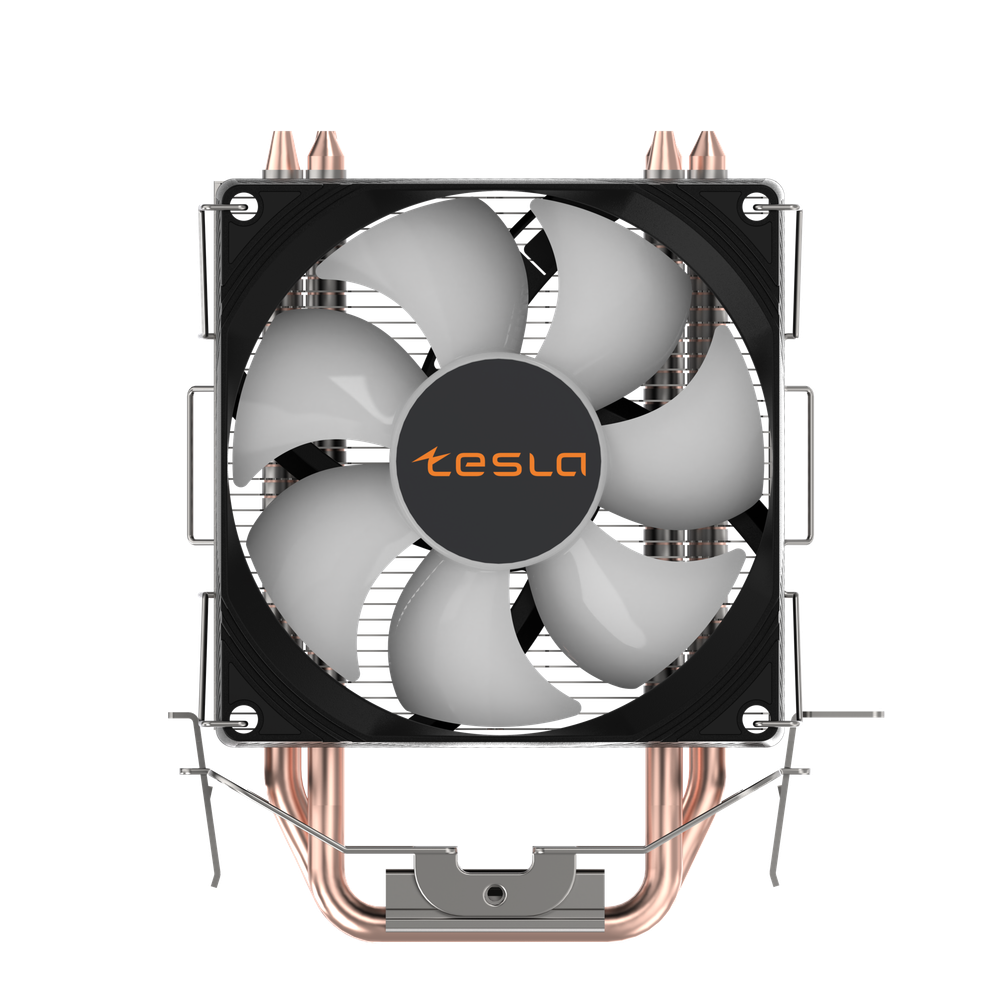 Кулер для CPU TESLA SHADOW 903, 1х92мм, 600-1800rpm, 4-pin, Al+Cu, серебристый-черный-белый/FRGB, 52CFM, 23дБ, 3-PIPE(прямой контакт), TDP 130Вт, INTEL 1700/1200/115x/775/1366, AMD AM5/AM4/AM3(+)/AM2(+)/FM2(+)/FM1/754/940/939 (TSL-903PWM-FRGB)