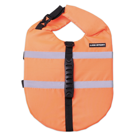 ЖИЛЕТ СПАСАТЕЛЬНЫЙ ДЛЯ ЖИВОТНЫХ LION ОРАНЖЕВЫЙ