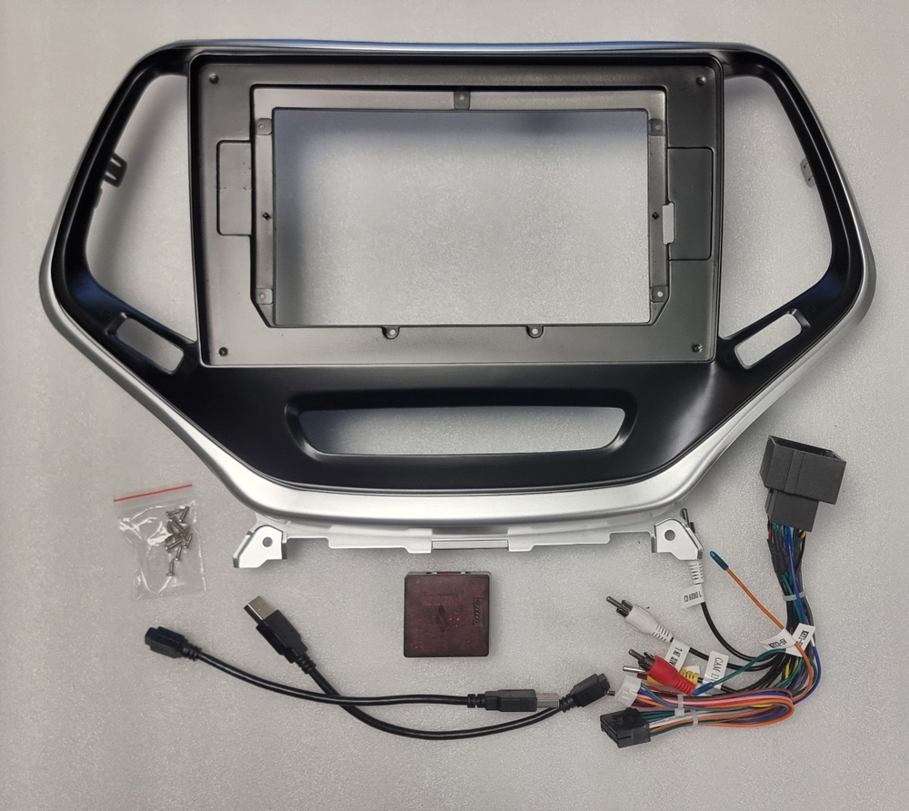 установочный комплект JEEP Cherokee 2014+, рамка + проводка KB-OL-1253