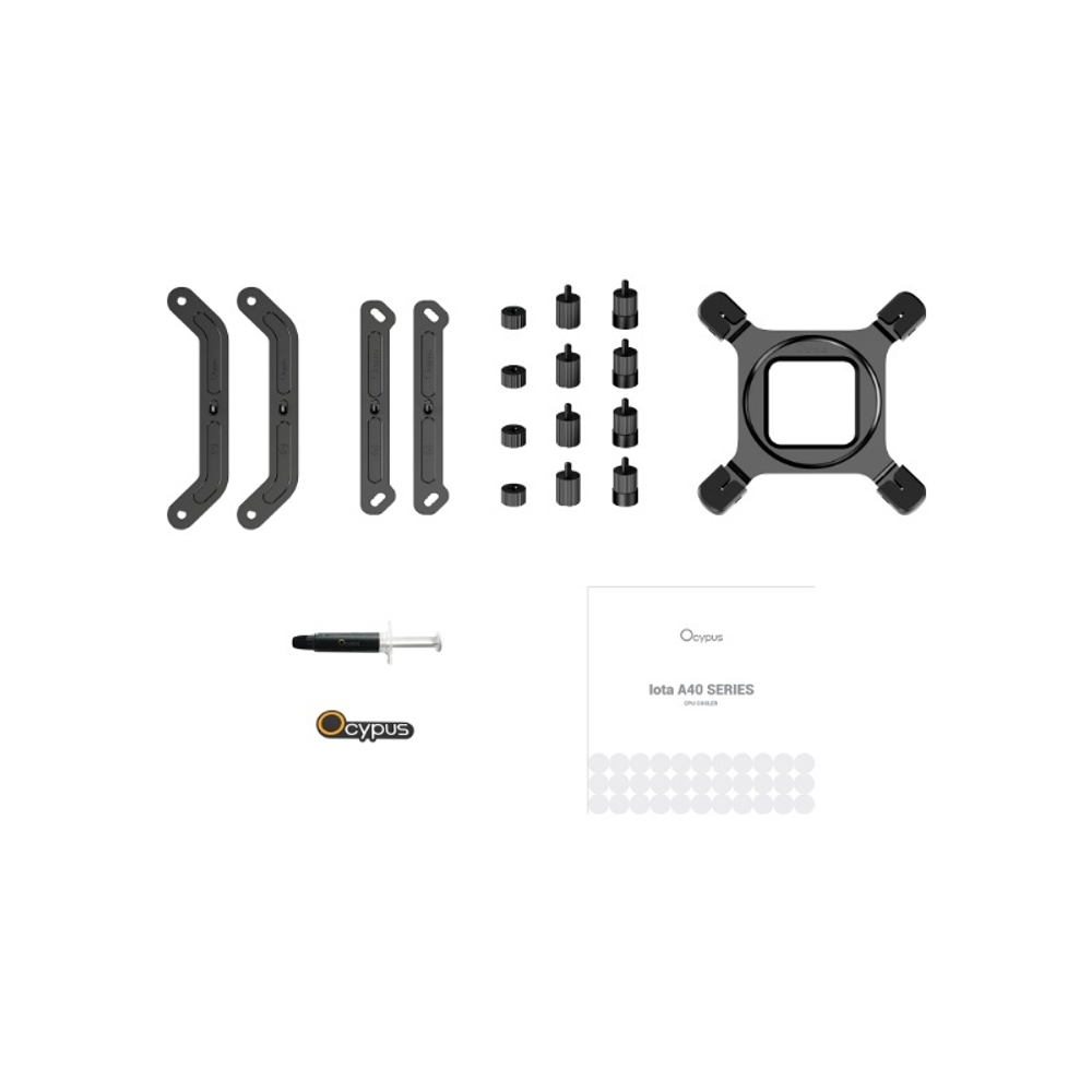 Кулер для процессора Ocypus Iota A40 WH, 120mm FAN, Display Panel, 4 PIPES, 4-PIN PWM, 500-2000 RPM, 29DBA