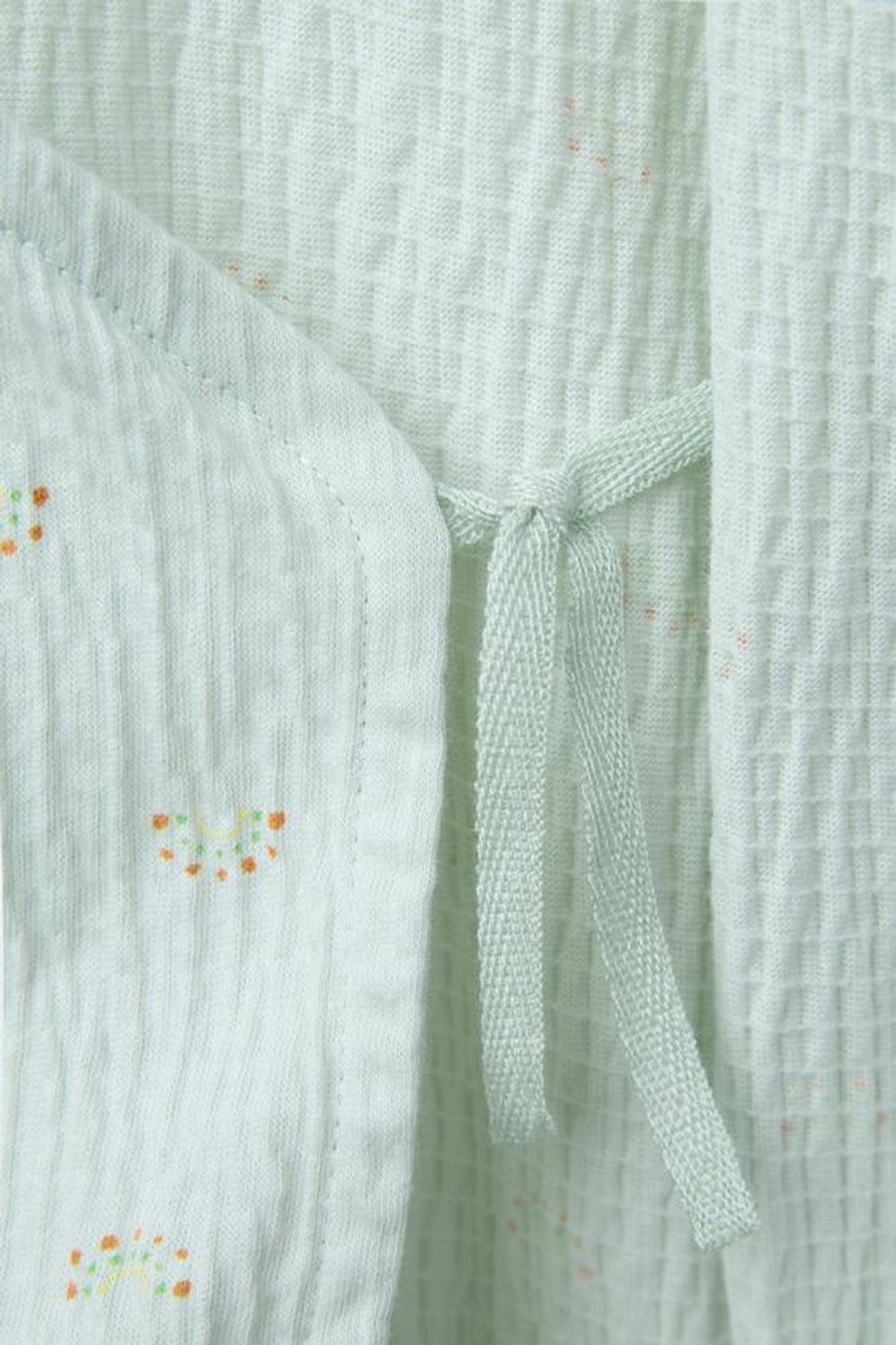 ZARA БОДИ С ЗАПАХОМ И ПРИНТОМ «РАДУГА», ЦВЕТ МОРСКОЙ ВОЛНЫ