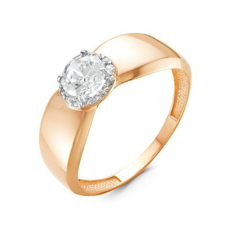 Кольцо из золота с фианитами