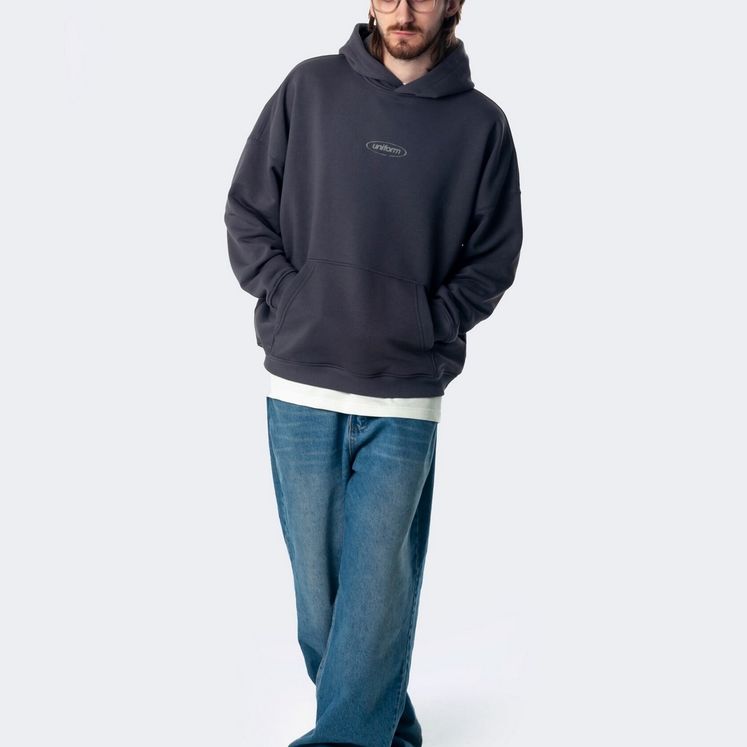 Худи UNIFORM EVERYDAY Destructive, графит, утеп.