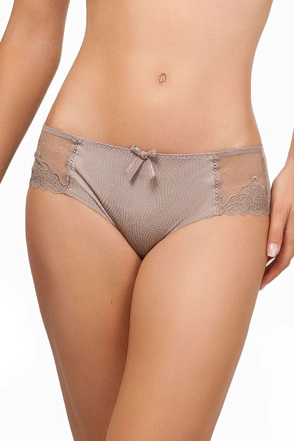 Трусы-шорты Erin с вышивкой (Размер: 42) (Цвет: светло-бордовый)