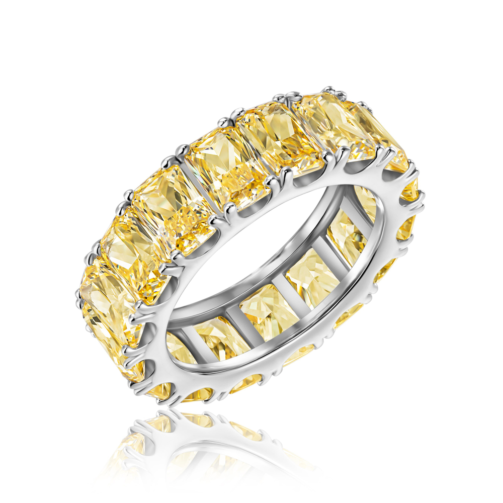 Кольцо дорожка с бриллиантовой огранкой