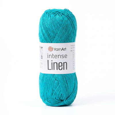 Пряжа YarnArt Intense Linen, Темная бирюза