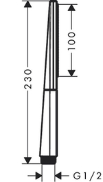 Ручной душ Hansgrohe Rainfinity 26866990 золото черный