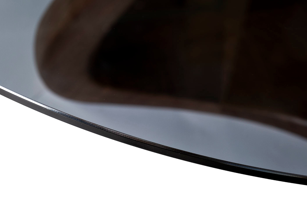 Стол обеденный со стеклом круглый Garda Decor 77IP-DT643